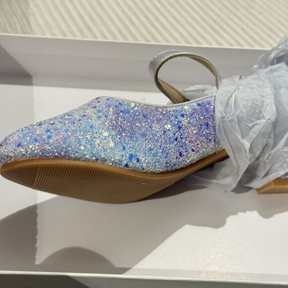 EIGHT KM Big Girls High Heel Dress Shoes Mary Jane Princess Pump Spark Size 35 - Picture 7 of 12